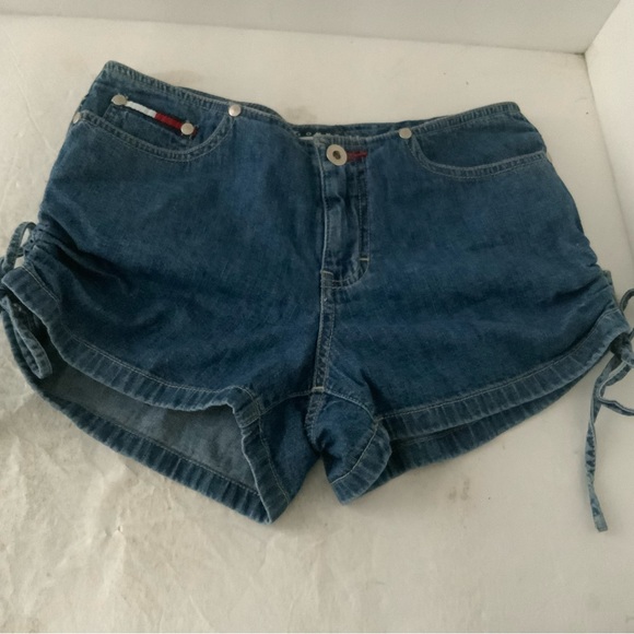 New no tag Tommy Hilfiger Jean Shorts Tie sides size 1 - Picture 1 of 2